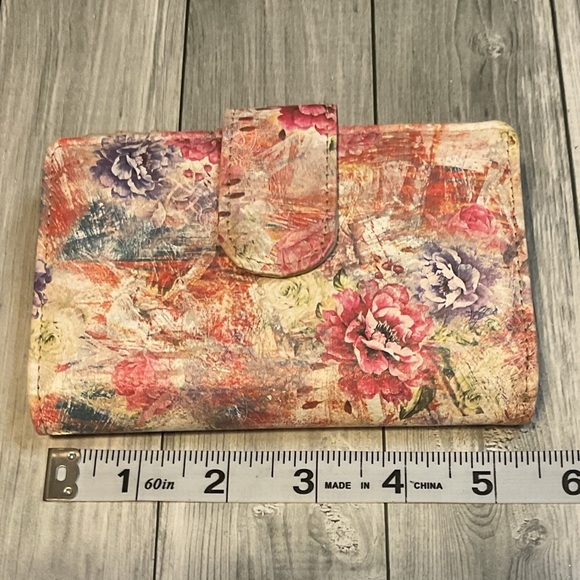 Safe keeper Floral Women's wallet genuine leather clip wallet bag - Picture 8 of 8